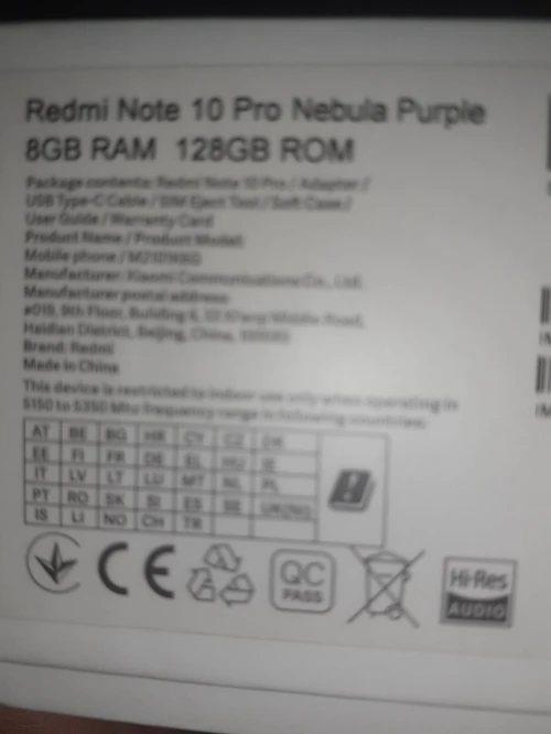 Xiaomi Redmi Note 10 Pro