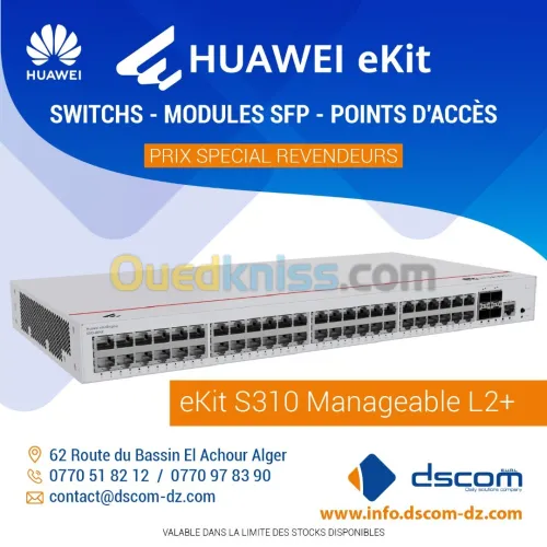 Réseau Professionnel Huawei eKit   Switchs, Modules SFP, Access Points 