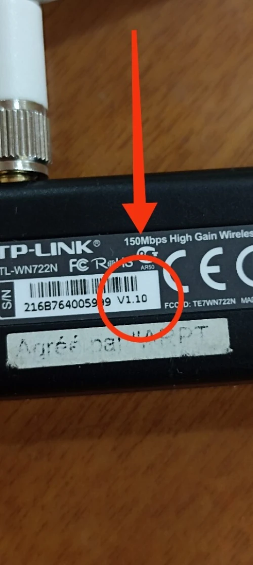 clé wifi tplink version v1