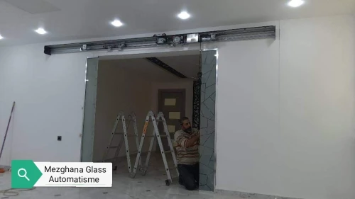 porte automatique en verre trempè