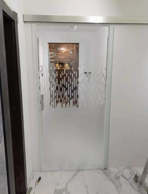 porte coulissante en verre trempé 10mm 