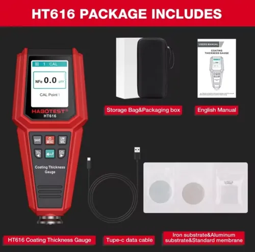 HABOTEST HT616 كاشف طلاء السيارات