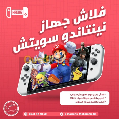 Installation Flash Nintendo Switch (Puce)