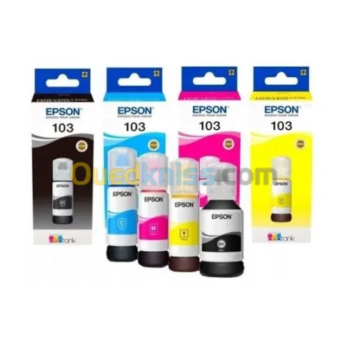 Bouteilles D'encre Epson 103 Original sans la noir