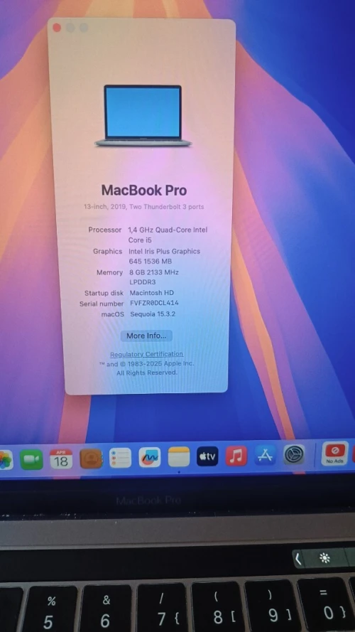  MacBook Pro 13-inch (2019)