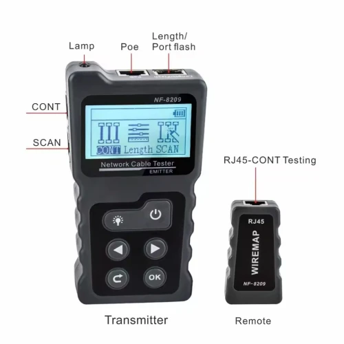 Testeur de cable reseau Professionnel NOYAFA NF 8209