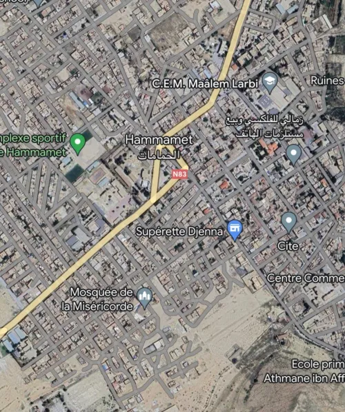 Vente Terrain Tebessa Hammamet