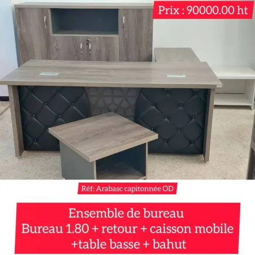 Bureau capitonné 1,80