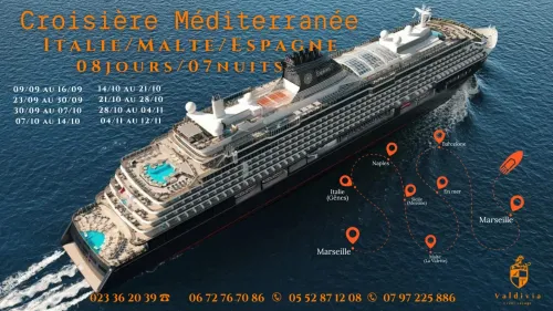 croisière méditerranée 08 jours / 07 nuits