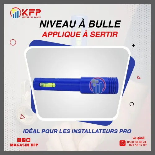 niveau à bulle spécial applique à sertir