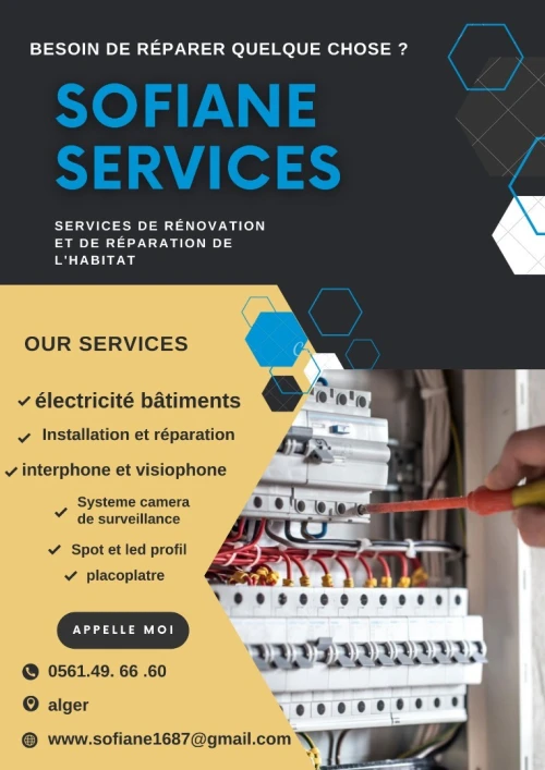 Electricien batiment et placoplatre