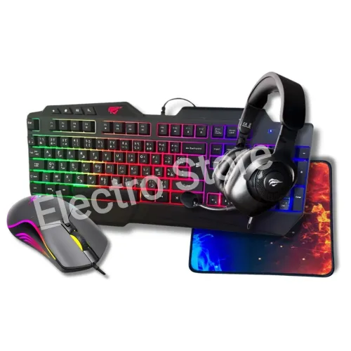 COMBO GAMING HAVIT 4IN1 CLAVIER + SOURIS + CASQUE + TAPIS