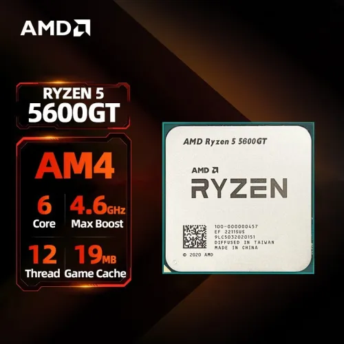 Amd Ryzen 5 5600GT Tray (6 cores-12 threads) up to 4.6Ghz - 19Mb cache 