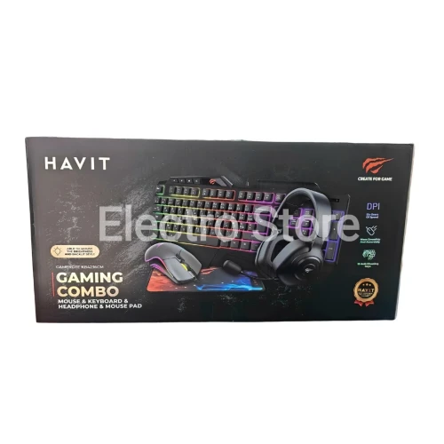 COMBO GAMING HAVIT 4IN1 CLAVIER + SOURIS + CASQUE + TAPIS