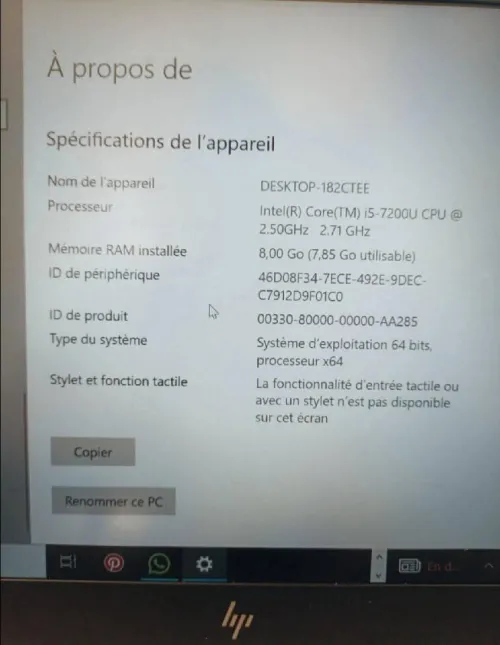 Pc portable HP 