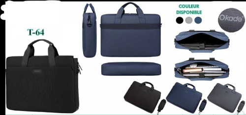 SACOCHE POUR LAPTOP 15.6 OKADE 3 MODELES DISPONIBLES AVEC COULEURS