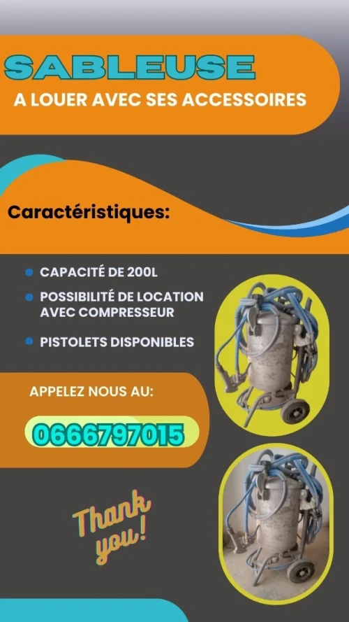 SABLEUSE PROFESSIONNELLE de 200L