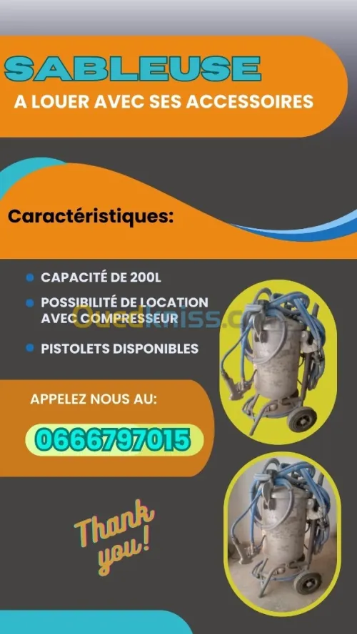 Sableuse A Louer