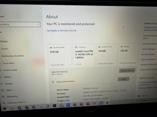Huawei Matebook D14 i5 10th 8Gb 256Gb