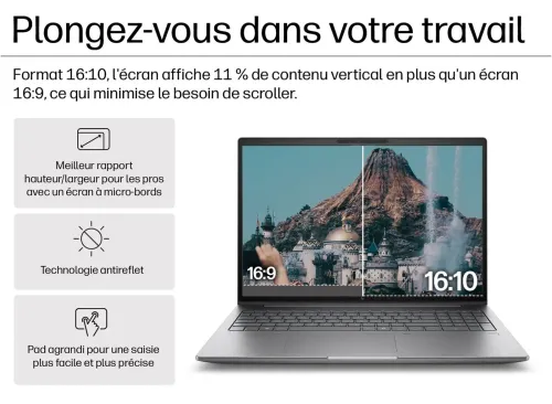 HP ZBOOK POWER 16 G11 - ULTRA 7 155H -32GO DDR5 1TO SSD - 16" FHD - RTX 500 ADA QUADRO 4GB -WIN 11