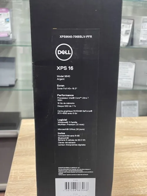 DELL XPS 9640 16 INTEL ULTRA 7 155H 16G RAM DRR5 1TB SSD RTX 4050 NVIDIA 6GO 