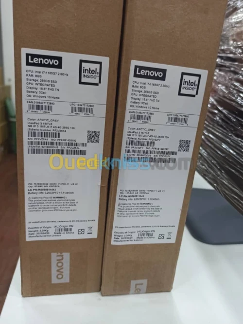 Lenovo ideapad 3 I7 11EM 8G 256G SSD 15.6 POUCE