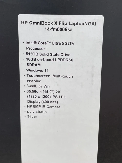 HP OMNIBOOK ULTRA5 226V 16GB LPDDR5X-512NVME 14POUCE 2K