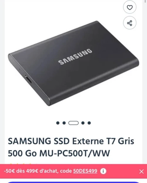 Disque dur extern samsung