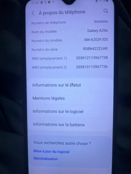 Samsung A20e