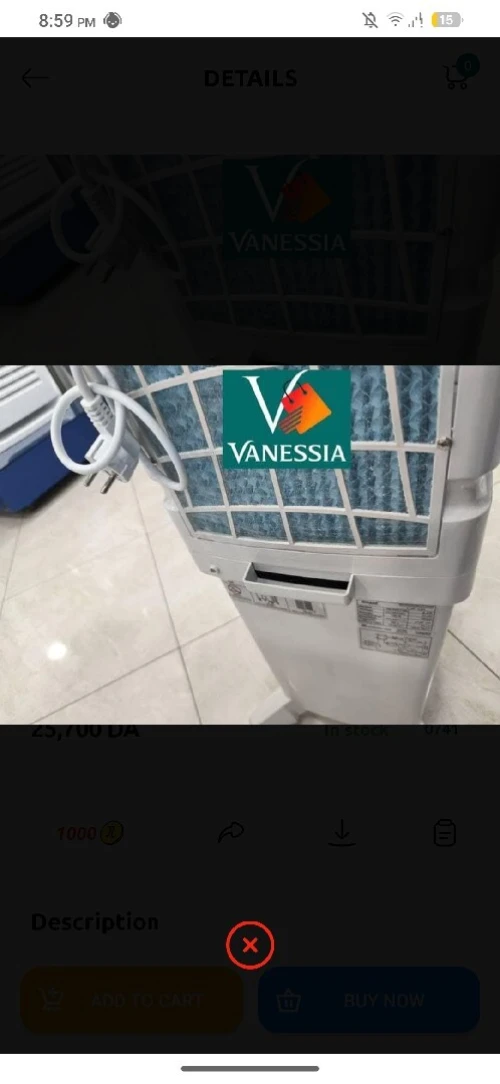 Air cooler marque géant 40L avec turbo