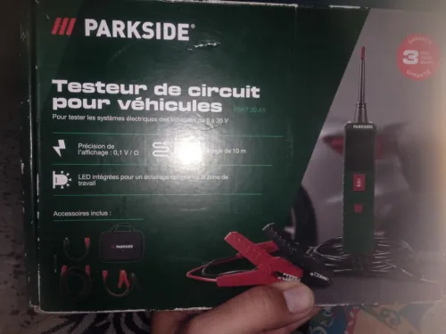 Testeur de circuit pour véhicules PARKSIDE PSKT 30 A1