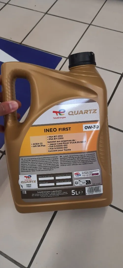 TotalEnergies Quartz 0W-30 - Huile moteur 5L originale
