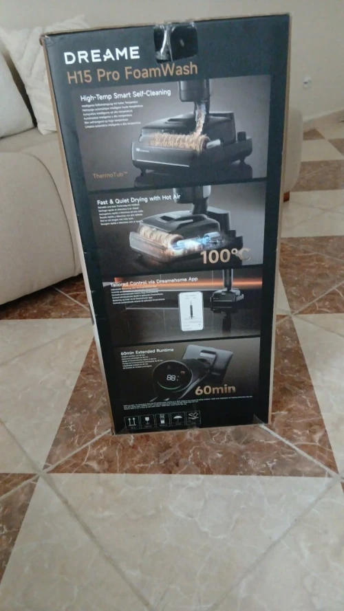Dreame H15 Pro FoamWash Aspirateur Laveur, Nettoyage Ciblé, Lavage Intelligent de la Brosse