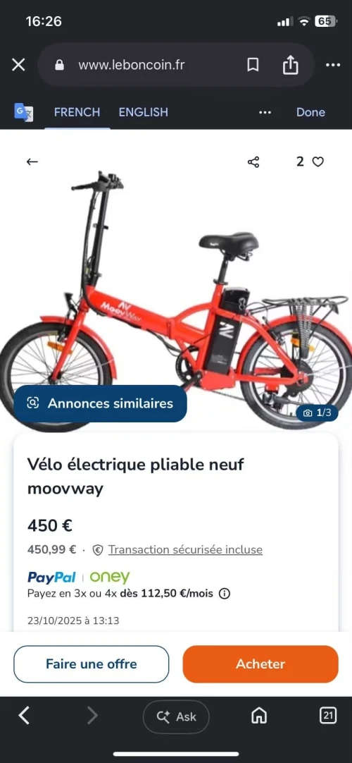 Velo electric