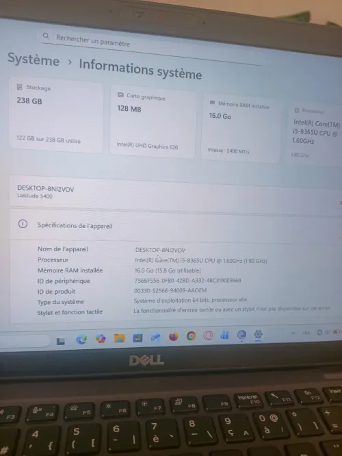 Dell Latitude 5400 | i5 الجيل الثامن | RAM 16GB | SSD سريع | حالة ممتازة   jdid kaba