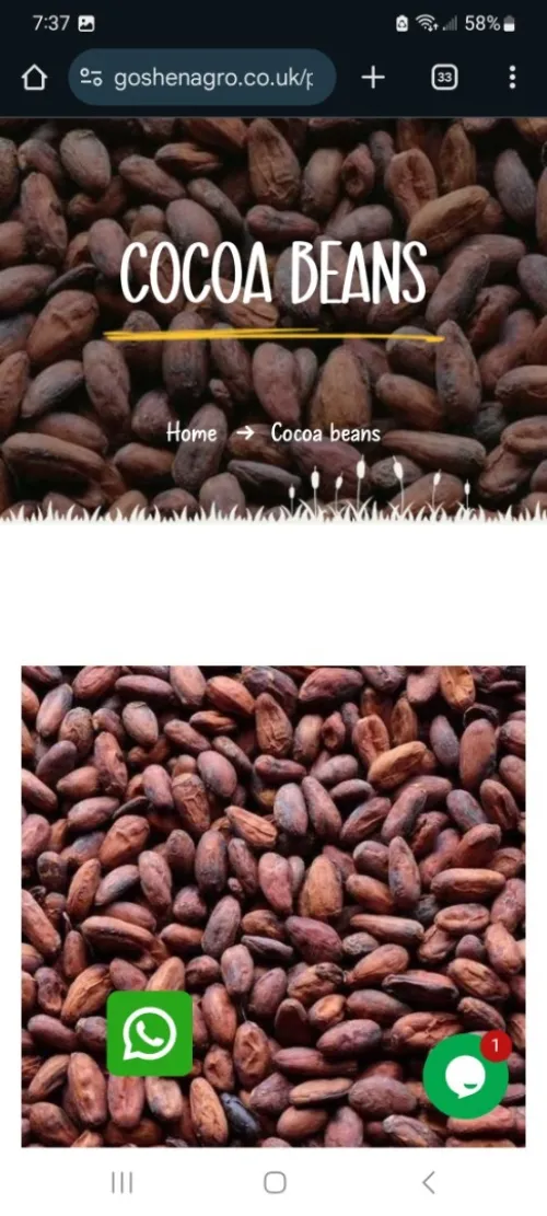 استيراد حبوب قهوة كاكاو و مواد غذائية أخرى Importation café, cacao, graines، produits alimentaires