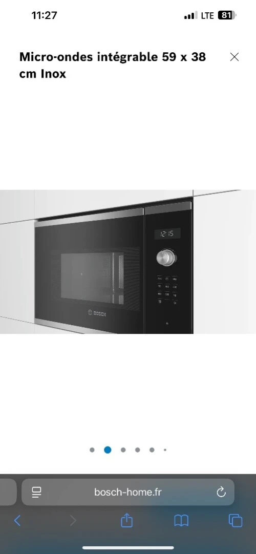 Micro ond bosch 