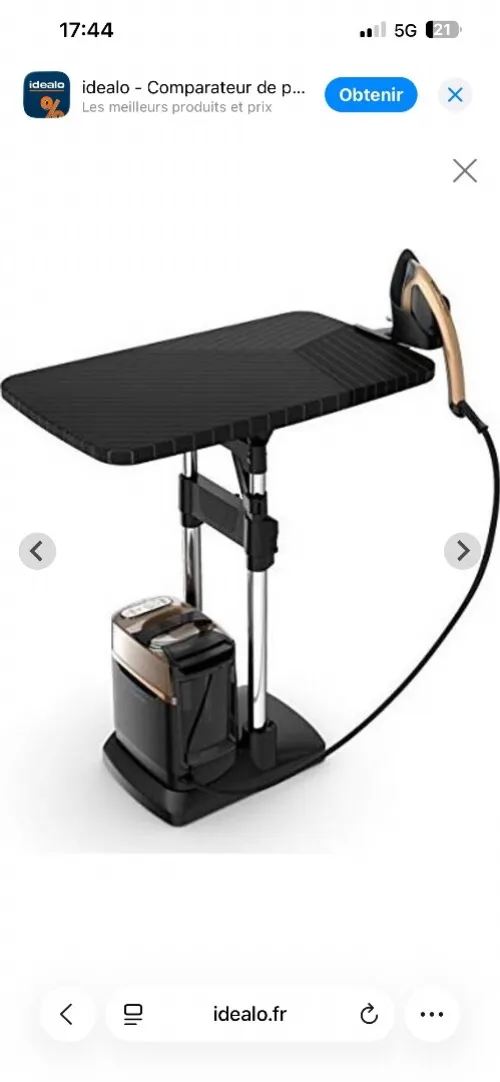 Deferoisseur rowanta grand noir avec table