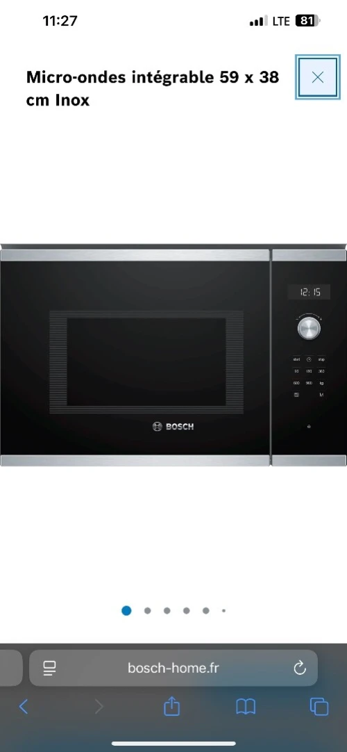 Micro ond bosch 