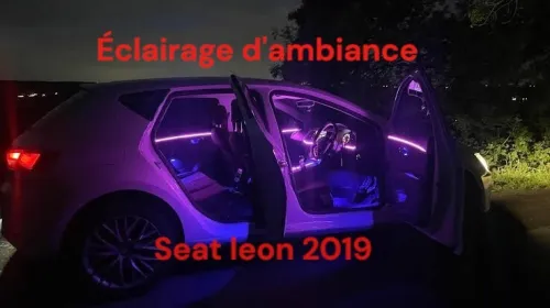 Éclairage d'ambiance seat leon cupra ateca arona ibiza