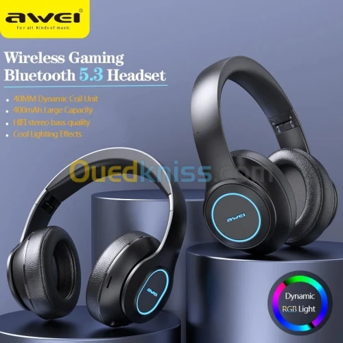 Awei casque sans fil bluetooth 