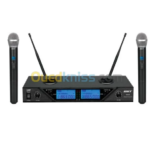 Double Microphone sans fil UHF BST UDR-208