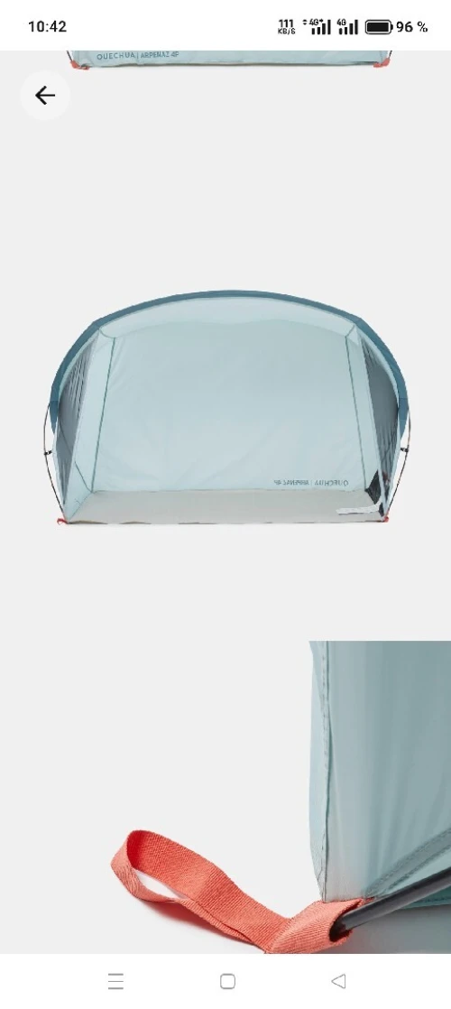 Tente Abrià arceaux de camping 4 places - Arpenaz 4P