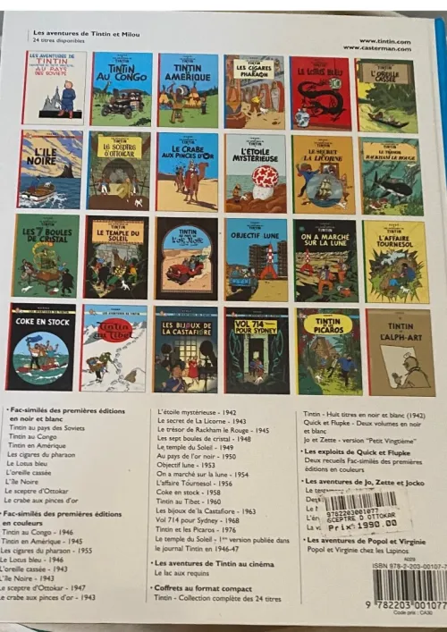 Tintin Le sceptre s’ottokar