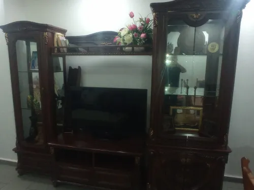 Bibliothèque pour sallon rangement, décoration et table de télévision 