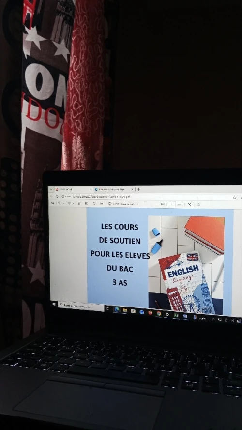 Prof d'anglais  online