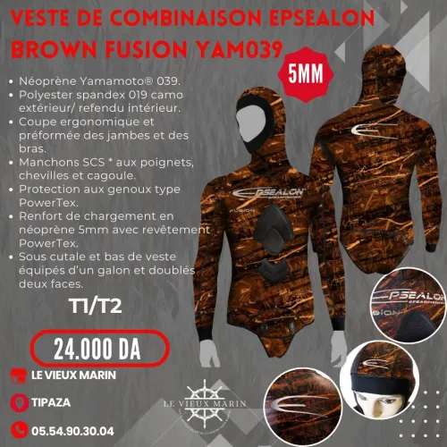 Vestes chasse sous-marine - Brown fusion 5mm