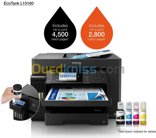 Imprimante L15160 Epson Ecotank Multifonction A3 L 15160