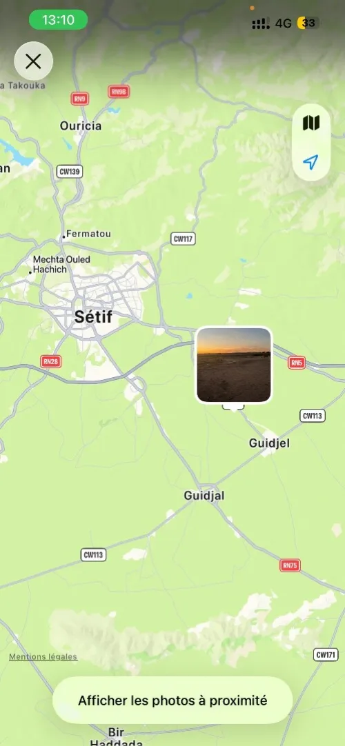 Vente Terrain Sétif Guidjel