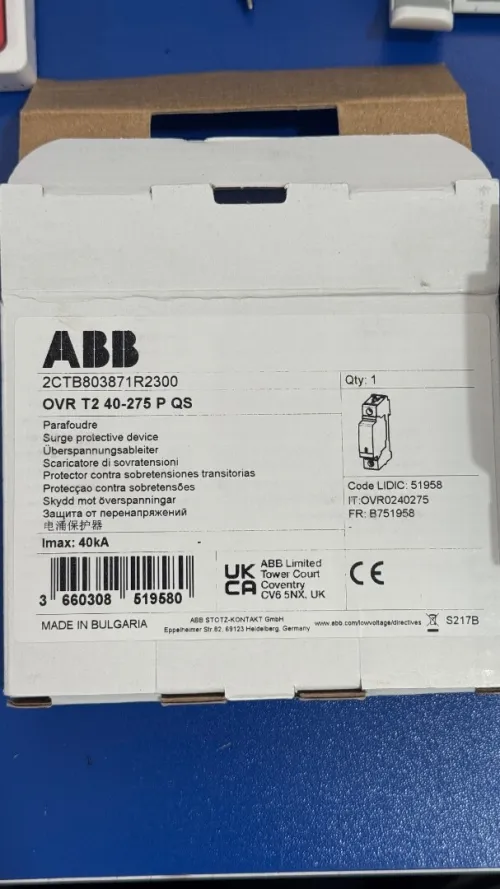 parafoudre 1P+0 T2 40-275 OVR P QS ABB